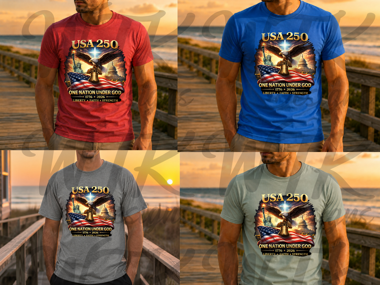 USA 250 One Nation Under God Graphic Tee