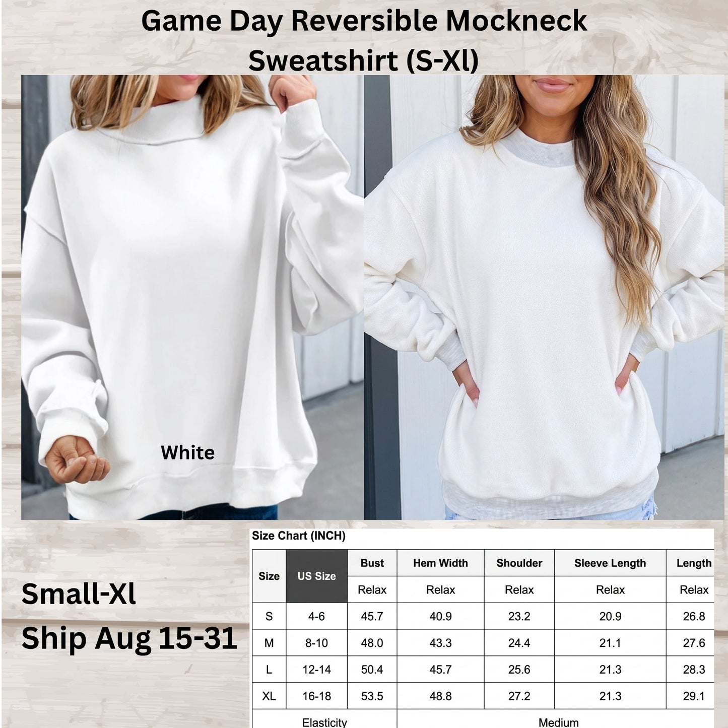 Game Day Reversible Mockneck Sweatshirt