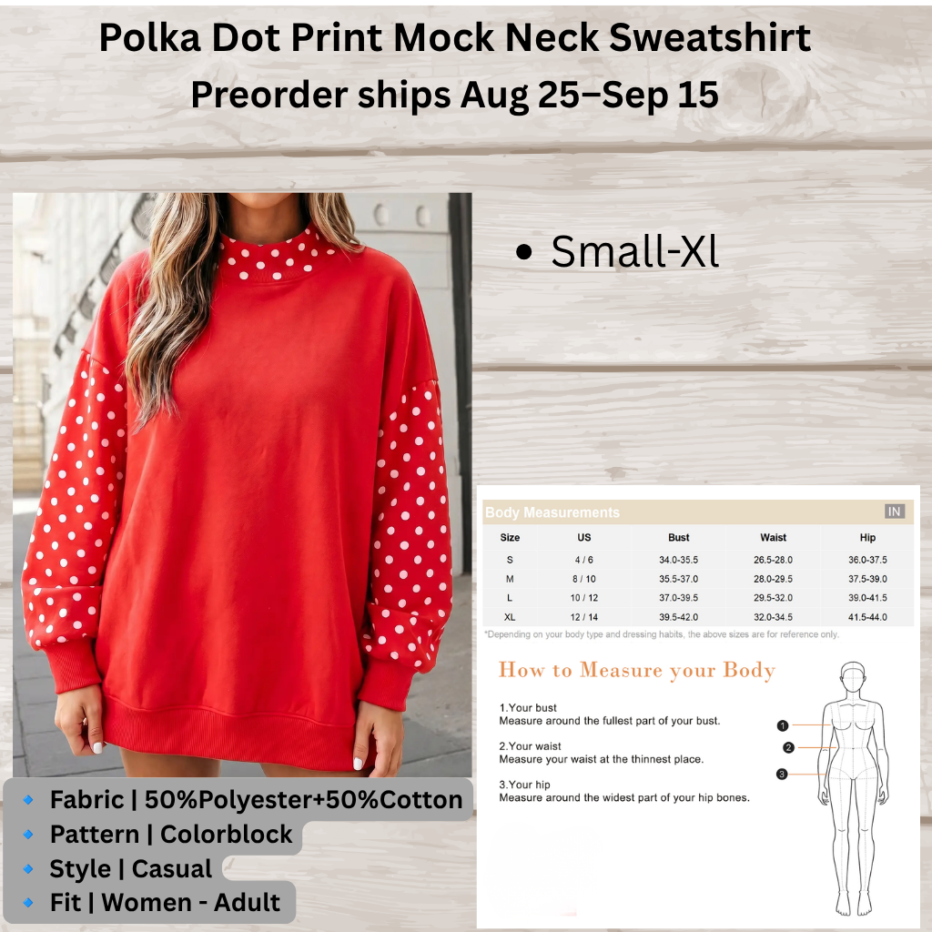 Polka Dot Print (PRE ORDER)