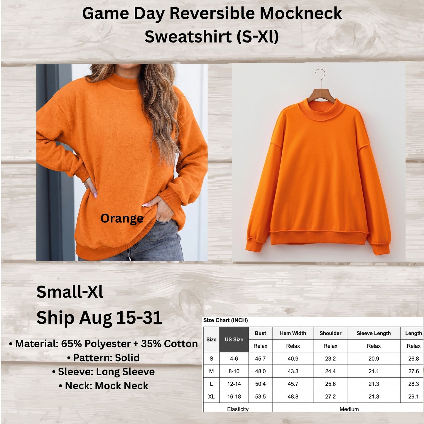 Game Day Reversible Mockneck Sweatshirt