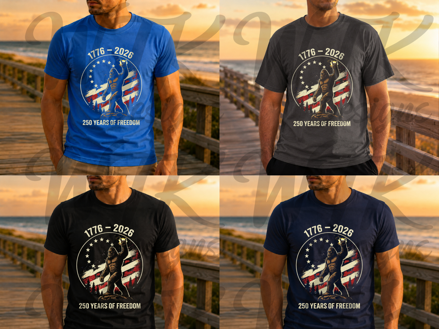 250 Years of Freedom Bigfoot Graphic Tee