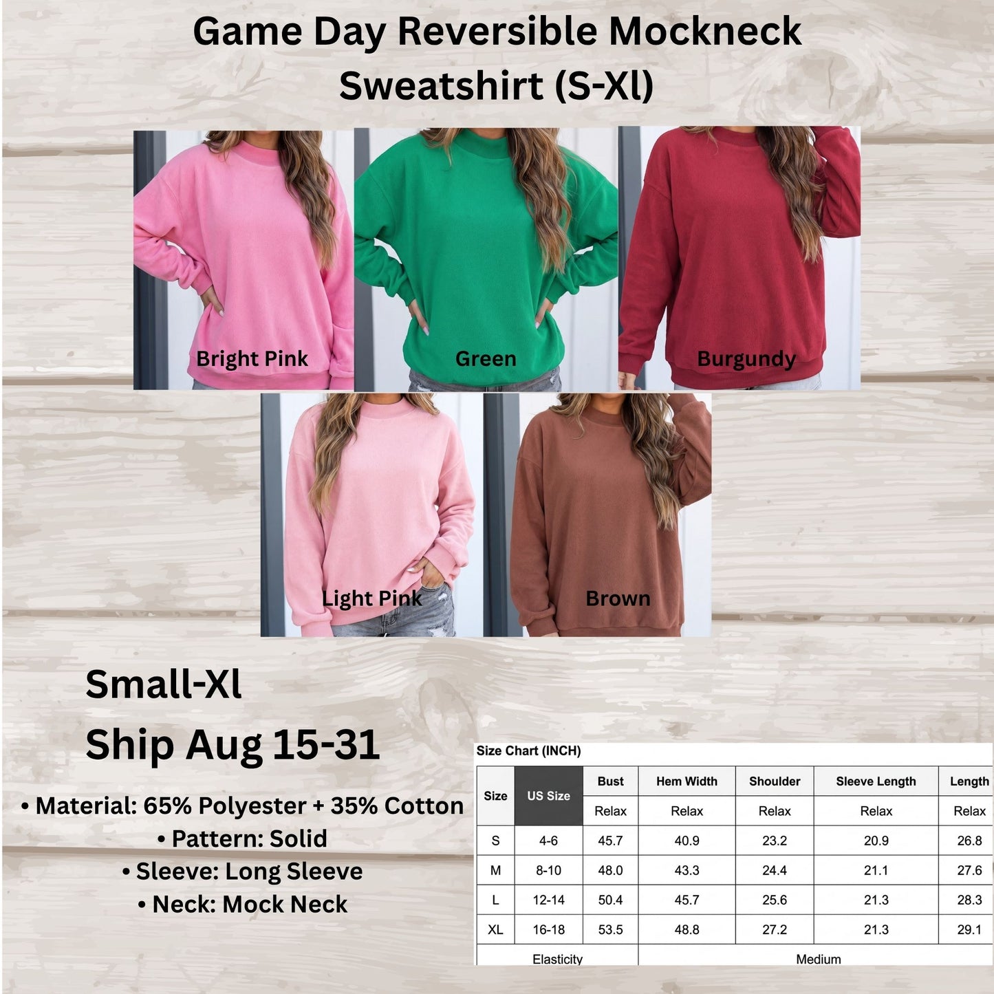 Game Day Reversible Mockneck Sweatshirt